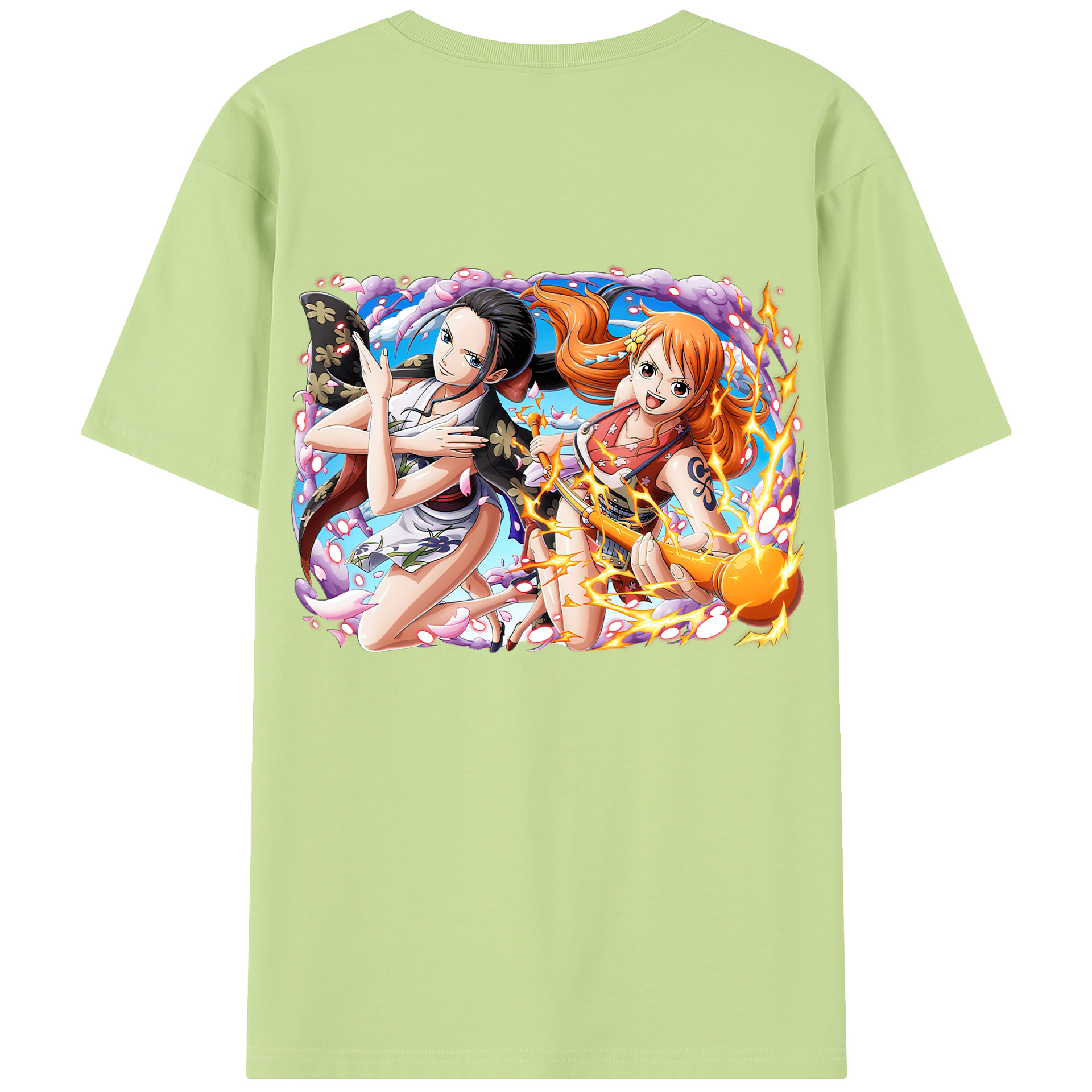 ワンピース ナミ ONE PIECE Nami 綿100％半袖Tシャツ（背面プリント）